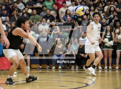 Thumbnail 1 in Clovis @ Clovis East (CIF Norcal Boys VB Regional Final- Division 1) photogallery.
