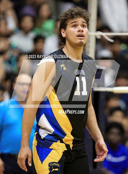 Thumbnail 1 in Clovis @ Clovis East (CIF Norcal Boys VB Regional Final- Division 1) photogallery.
