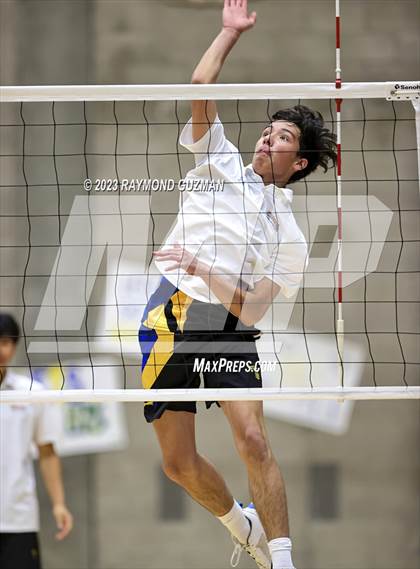 Thumbnail 3 in Clovis @ Clovis East (CIF Norcal Boys VB Regional Final- Division 1) photogallery.