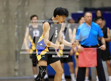 Thumbnail 1 in Clovis @ Clovis East (CIF Norcal Boys VB Regional Final- Division 1) photogallery.