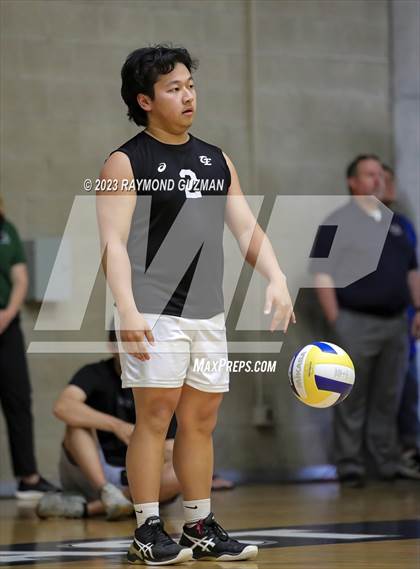 Thumbnail 3 in Clovis @ Clovis East (CIF Norcal Boys VB Regional Final- Division 1) photogallery.