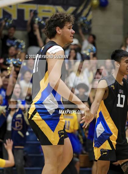 Thumbnail 2 in Clovis @ Clovis East (CIF Norcal Boys VB Regional Final- Division 1) photogallery.