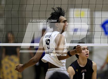 Thumbnail 3 in Clovis @ Clovis East (CIF Norcal Boys VB Regional Final- Division 1) photogallery.