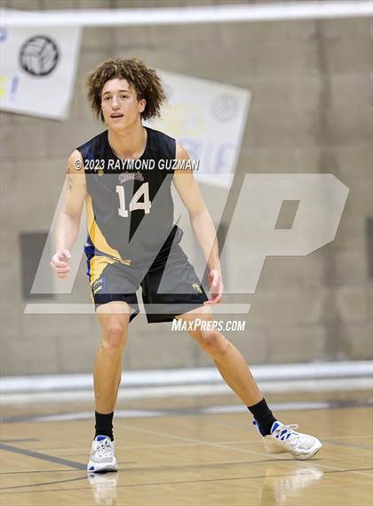 Thumbnail 2 in Clovis @ Clovis East (CIF Norcal Boys VB Regional Final- Division 1) photogallery.