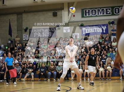 Thumbnail 1 in Clovis @ Clovis East (CIF Norcal Boys VB Regional Final- Division 1) photogallery.