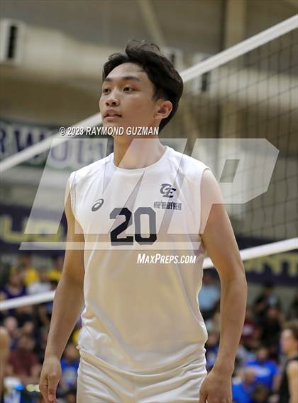 Thumbnail 2 in Clovis @ Clovis East (CIF Norcal Boys VB Regional Final- Division 1) photogallery.