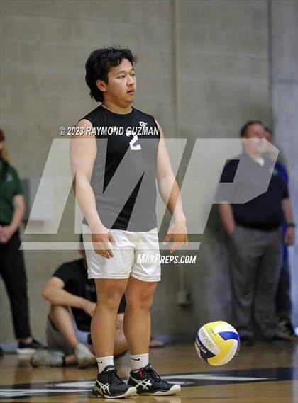 Thumbnail 1 in Clovis @ Clovis East (CIF Norcal Boys VB Regional Final- Division 1) photogallery.
