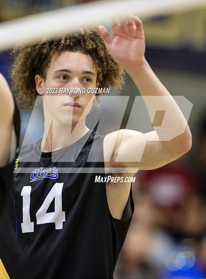 Thumbnail 3 in Clovis @ Clovis East (CIF Norcal Boys VB Regional Final- Division 1) photogallery.