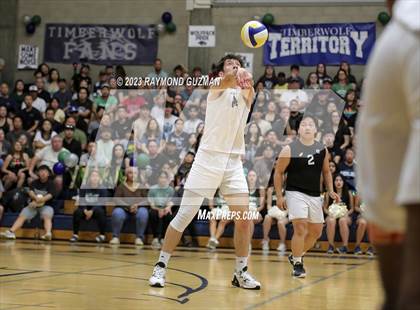 Thumbnail 3 in Clovis @ Clovis East (CIF Norcal Boys VB Regional Final- Division 1) photogallery.