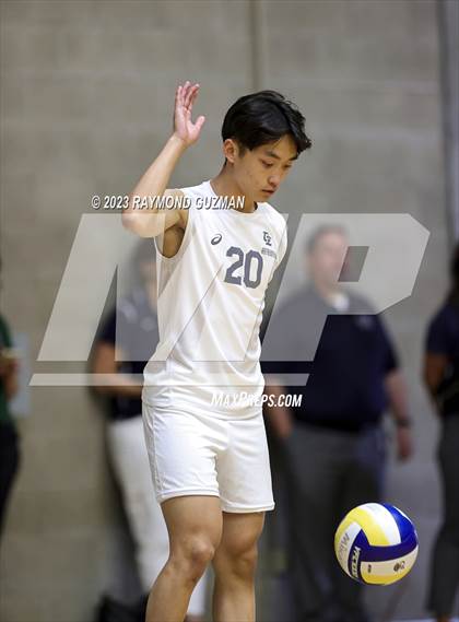 Thumbnail 3 in Clovis @ Clovis East (CIF Norcal Boys VB Regional Final- Division 1) photogallery.
