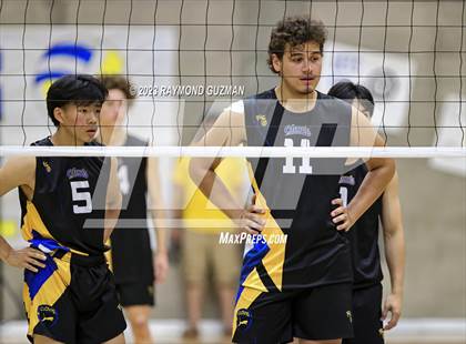 Thumbnail 2 in Clovis @ Clovis East (CIF Norcal Boys VB Regional Final- Division 1) photogallery.
