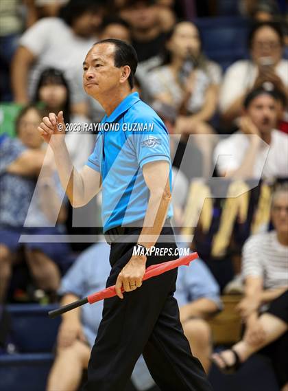 Thumbnail 3 in Clovis @ Clovis East (CIF Norcal Boys VB Regional Final- Division 1) photogallery.