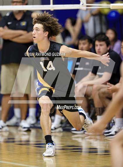 Thumbnail 3 in Clovis @ Clovis East (CIF Norcal Boys VB Regional Final- Division 1) photogallery.