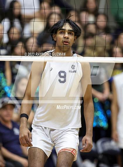 Thumbnail 2 in Clovis @ Clovis East (CIF Norcal Boys VB Regional Final- Division 1) photogallery.