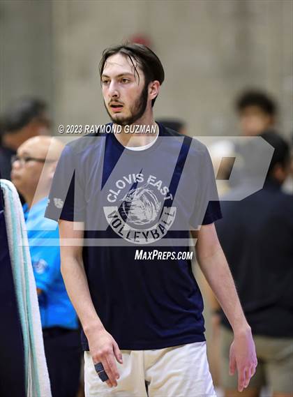 Thumbnail 1 in Clovis @ Clovis East (CIF Norcal Boys VB Regional Final- Division 1) photogallery.