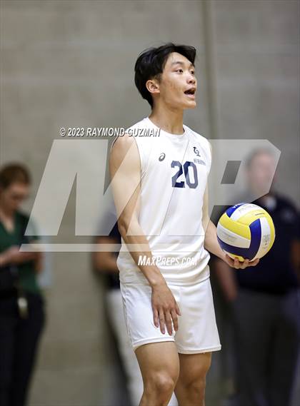 Thumbnail 2 in Clovis @ Clovis East (CIF Norcal Boys VB Regional Final- Division 1) photogallery.