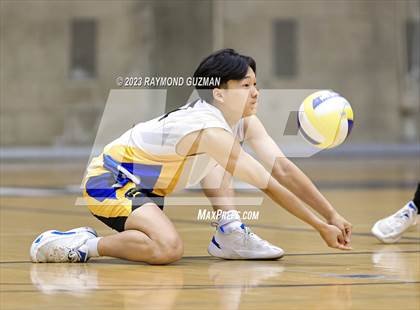 Thumbnail 3 in Clovis @ Clovis East (CIF Norcal Boys VB Regional Final- Division 1) photogallery.
