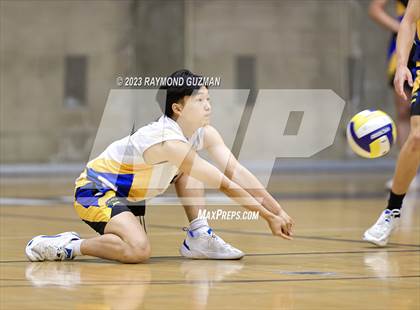 Thumbnail 2 in Clovis @ Clovis East (CIF Norcal Boys VB Regional Final- Division 1) photogallery.