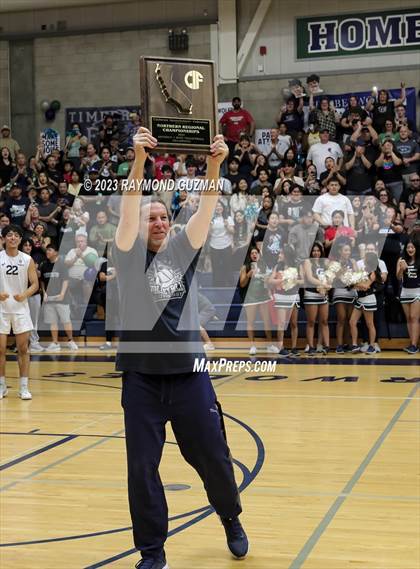 Thumbnail 3 in Clovis @ Clovis East (CIF Norcal Boys VB Regional Final- Division 1) photogallery.