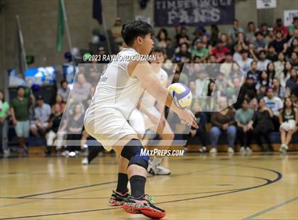 Thumbnail 3 in Clovis @ Clovis East (CIF Norcal Boys VB Regional Final- Division 1) photogallery.