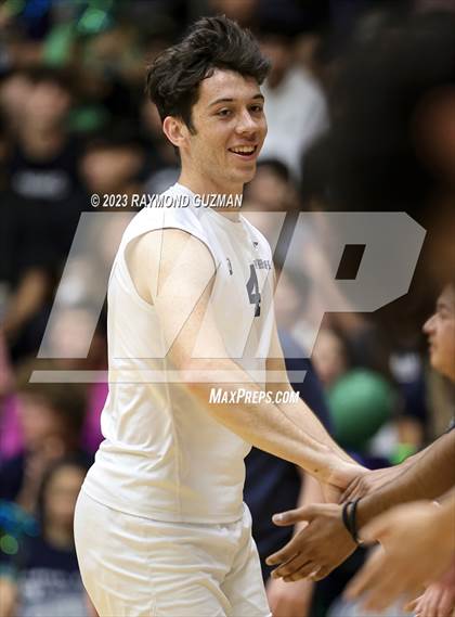Thumbnail 2 in Clovis @ Clovis East (CIF Norcal Boys VB Regional Final- Division 1) photogallery.
