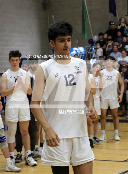 Thumbnail 1 in Clovis @ Clovis East (CIF Norcal Boys VB Regional Final- Division 1) photogallery.