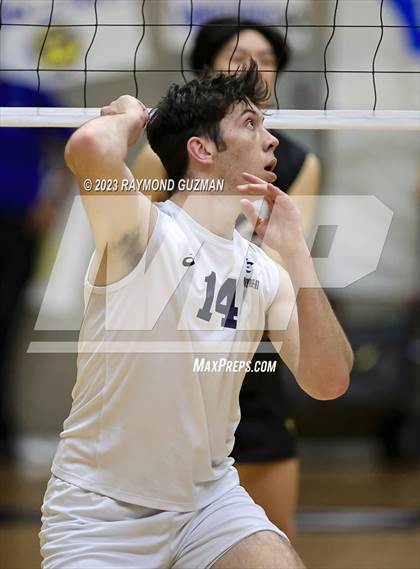 Thumbnail 2 in Clovis @ Clovis East (CIF Norcal Boys VB Regional Final- Division 1) photogallery.