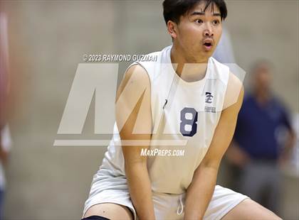 Thumbnail 2 in Clovis @ Clovis East (CIF Norcal Boys VB Regional Final- Division 1) photogallery.