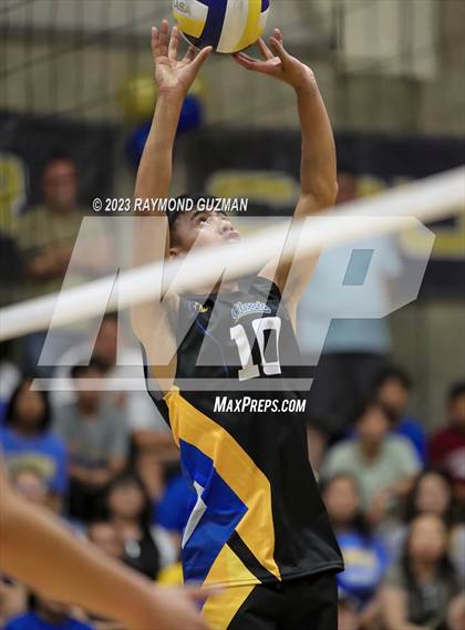 Thumbnail 2 in Clovis @ Clovis East (CIF Norcal Boys VB Regional Final- Division 1) photogallery.