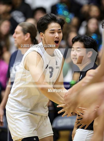 Thumbnail 1 in Clovis @ Clovis East (CIF Norcal Boys VB Regional Final- Division 1) photogallery.