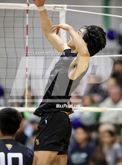 Thumbnail 3 in Clovis @ Clovis East (CIF Norcal Boys VB Regional Final- Division 1) photogallery.