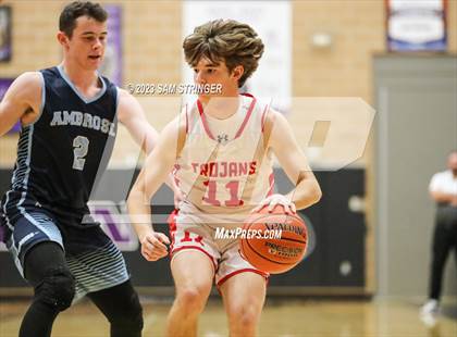Thumbnail 2 in The Ambrose School vs. Homedale (Pro Image Holiday Classic Small Schools) photogallery.