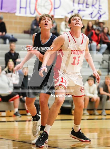 Thumbnail 2 in The Ambrose School vs. Homedale (Pro Image Holiday Classic Small Schools) photogallery.