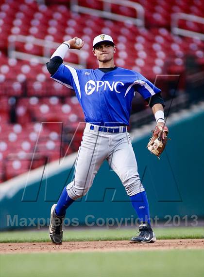 Thumbnail 1 in Missouri All-Stars vs Illinois All-Stars (PNC Bank High School Baseball Showcase) photogallery.