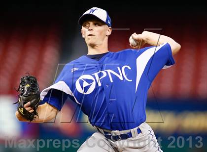 Thumbnail 3 in Missouri All-Stars vs Illinois All-Stars (PNC Bank High School Baseball Showcase) photogallery.