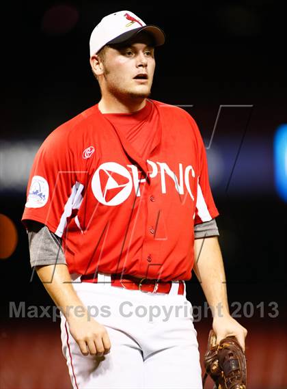 Thumbnail 1 in Missouri All-Stars vs Illinois All-Stars (PNC Bank High School Baseball Showcase) photogallery.