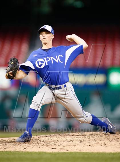 Thumbnail 2 in Missouri All-Stars vs Illinois All-Stars (PNC Bank High School Baseball Showcase) photogallery.