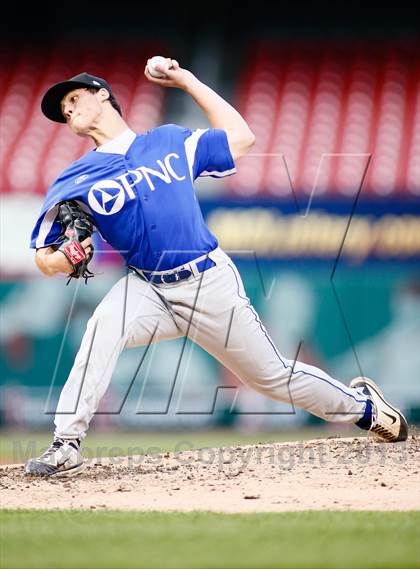 Thumbnail 1 in Missouri All-Stars vs Illinois All-Stars (PNC Bank High School Baseball Showcase) photogallery.