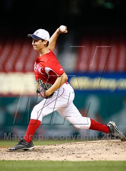 Thumbnail 1 in Missouri All-Stars vs Illinois All-Stars (PNC Bank High School Baseball Showcase) photogallery.