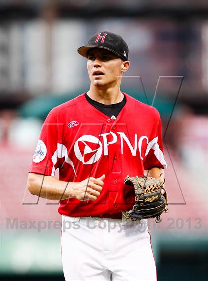 Thumbnail 3 in Missouri All-Stars vs Illinois All-Stars (PNC Bank High School Baseball Showcase) photogallery.