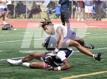 Thumbnail 2 in Rancho Cucamonga vs. St. John Bosco (Battle At The Beach) photogallery.