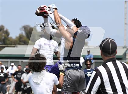 Thumbnail 2 in Rancho Cucamonga vs. St. John Bosco (Battle At The Beach) photogallery.
