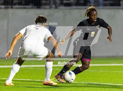 Thumbnail 3 in Seven Lakes vs Jordan (UIL Soccer 6A Region 3 & 4 Regional Quarters) photogallery.