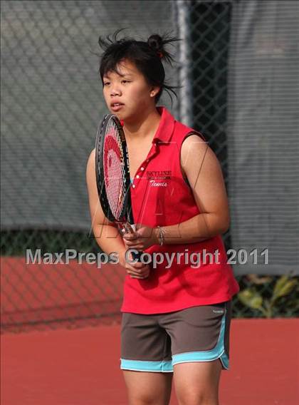 Thumbnail 3 in Chico vs. St. Francis (CIF NorCal Team Tennis Championships) photogallery.