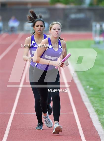 Thumbnail 2 in NIAA Northern League Track & Field Championships 1A, 2A, 3A (Girls 3200m Relay) photogallery.