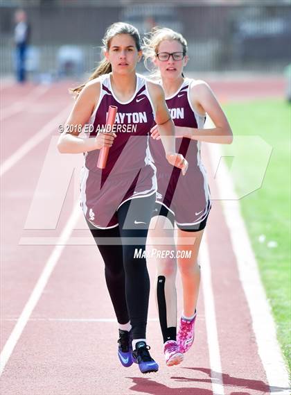 Thumbnail 1 in NIAA Northern League Track & Field Championships 1A, 2A, 3A (Girls 3200m Relay) photogallery.