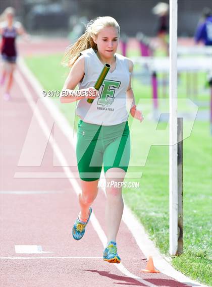 Thumbnail 1 in NIAA Northern League Track & Field Championships 1A, 2A, 3A (Girls 3200m Relay) photogallery.