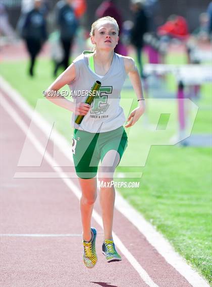 Thumbnail 3 in NIAA Northern League Track & Field Championships 1A, 2A, 3A (Girls 3200m Relay) photogallery.