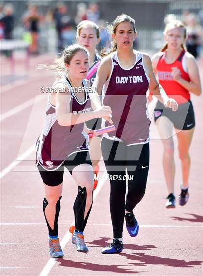 Thumbnail 1 in NIAA Northern League Track & Field Championships 1A, 2A, 3A (Girls 3200m Relay) photogallery.