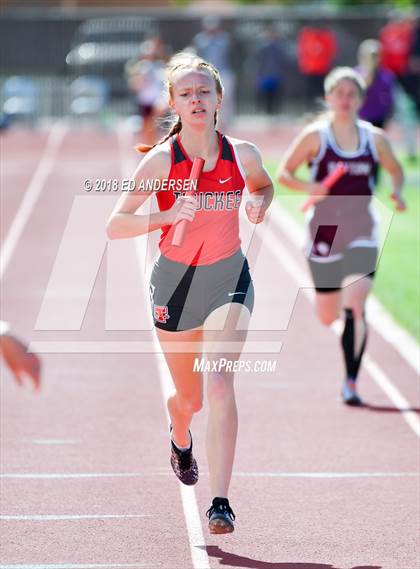 Thumbnail 2 in NIAA Northern League Track & Field Championships 1A, 2A, 3A (Girls 3200m Relay) photogallery.